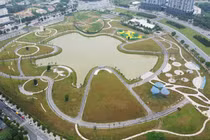 “Soi” tiến độ công trình công viên lớn nhất quận Nam Từ Liêm
