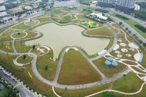 “Soi” tiến độ công trình công viên lớn nhất quận Nam Từ Liêm