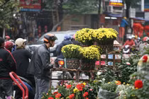Nhộn nhịp phố hoa Hoàng Hoa Thám ngày cận Tết 