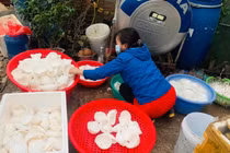 Độc đáo nghề đẽo cùi dừa làm mứt “hốt bạc” ngày cận Tết