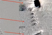 Hình ảnh nghi cơ sở vũ trụ bí ẩn ở Nam Cực