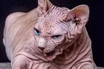 Sự thật phía sau chú mèo có ngoại hình ghê rợn nhất Thế giới