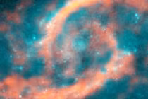 Hình ảnh siêu thực về tương tác năng lượng của hai thiên hà