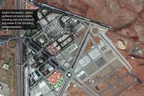 Hố chôn nạn nhân Covid-19 ở Iran như một sân bóng đá được nhìn thấy từ vệ tinh