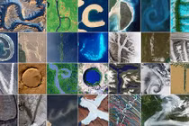 Choáng ngợp bảng chữ cái từ ảnh vệ tinh của NASA