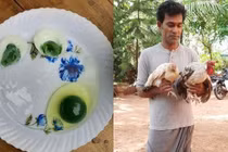 Gà đẻ trứng màu xanh kỳ dị khiến dân mạng tranh cãi “nảy lửa”