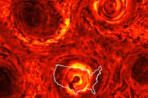 Sửng sốt khối bão lục giác khổng lồ tại cực Nam sao Mộc