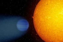 Bí ẩn hành tinh khí khổng lồ với vệt khí heli phía sau