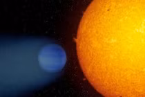 Bí ẩn hành tinh khí khổng lồ với vệt khí heli phía sau