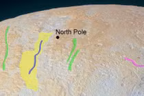 Ảnh đẹp về cực Bắc sao Diêm Vương do NASA công bố