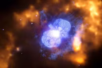 Sửng sốt cảnh gió giật dữ dội trong ngôi sao nặng nhất thiên hà