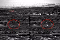 Vệt lửa nghi UFO xuất hiện bí ẩn trên bề mặt sao Hỏa