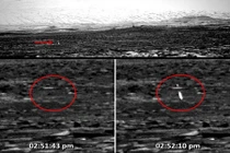 Vệt lửa nghi UFO xuất hiện bí ẩn trên bề mặt sao Hỏa