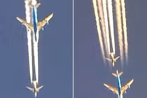 Clip: 2 máy bay Boeing đua tốc độ xé toạc bầu trời