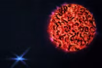 Ngôi sao kỳ lạ nhuộm màu khí carbon di chuyển chóng mặt