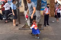 "Danh tính" cô chó đi học bằng hai chân đang gây sốt MXH