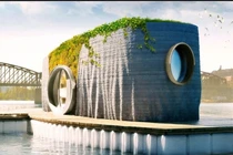 Ngôi nhà nổi trên sông hoàn thành sau 48 giờ bằng công nghệ in 3D