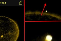 Nghi UFO cỡ Trái đất ẩn hiện trong khí quyển Mặt trời