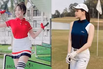 Ba gái xinh "gây bão" làng Golf Việt vì quá gợi cảm, quyến rũ