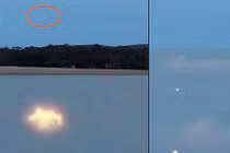 Xôn xao khối vật thể cháy sáng biến hình nghi UFO ở Australia