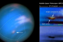 Bão khổng lồ trên sao Hải vương lọt tầm ngắm của Hubble