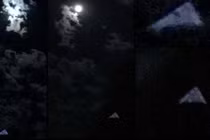 Vật thể lạ hình tam giác lượn lờ trong đêm gây sửng sốt