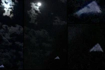 Vật thể lạ hình tam giác lượn lờ trong đêm gây sửng sốt