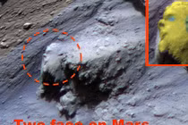 Phát hiện mặt người dính sẹo trên sao Hỏa?