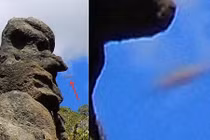 Vật thể nghi UFO lọt vào ảnh chụp tảng đá lạ ở Mỹ