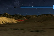 Xôn xao UFO hình tam giác đen trên bầu trời đêm Willcox