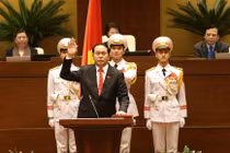 Toàn cảnh lễ nhậm chức của tân Chủ tịch nước Trần Đại Quang