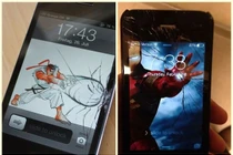 Ảnh độc: “Tác phẩm ngệ thuật” từ màn hình điện thoại bị vỡ