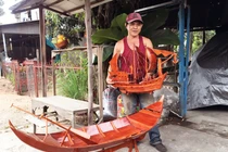 Độc đáo ghe, xuồng miền Tây tí ti của anh thợ mộc yêu nghề