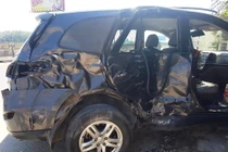 Tạm giữ tài xế xe khách tông ôtô 7 chỗ ở Thanh Hóa