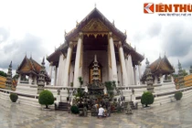 Ngôi chùa nổi tiếng với chiếc xích đu khổng lồ độc nhất TG 