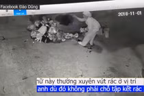 Video: Hàng xóm cầm rác ném nhau túi bụi vì chỗ để rác