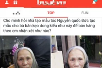 Thực hư cụ bà bán rong làm tóc xoăn thay đổi diện mạo