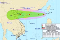 Bão số 5 mạnh lên, có thể ảnh hưởng các tỉnh Quảng Ninh, Thanh Hóa