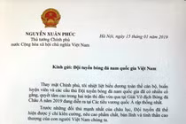 Thủ tướng: Triệu con tim người hâm mộ hướng về đội tuyển Việt Nam