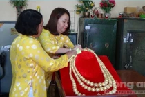 Ngắm sợi chuỗi 162 lượng vàng của Bà Chúa Xứ núi Sam