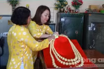 Ngắm sợi chuỗi 162 lượng vàng của Bà Chúa Xứ núi Sam