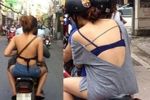 "Nóng mắt" những kiểu mặc hở hang phản cảm của chị em khi ra phố 