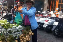 Trái cây giá 7.000 đồng/kg tràn ngập phố Sài thành