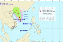 Bão số 1 sẽ mạnh lên cấp 9