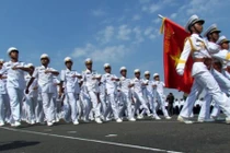 Dàn vũ khí tối tân Hải quân Việt Nam duyệt đội hình