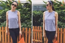 Tăng Thanh Hà đẹp mong manh sau sinh quý tử