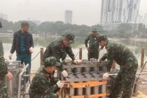 Hà Nội: Cận cảnh trận địa bắn pháo hoa đón Tết Dương lịch 2025