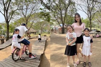 Cindy Lư hé lộ khoảnh khắc Đạt G thân thiết với các con