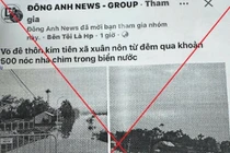  Xử lý quản trị viên nhóm facebook duyệt thông tin sai sự thật về vỡ đê