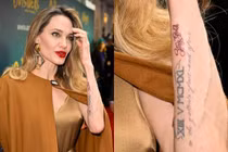 Hình xăm mới của Angelina Jolie giống Justin Levine